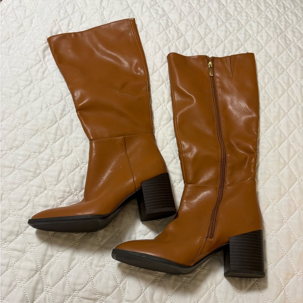 Nordstrom Rack NWOT Brown Leather Knee-High Boots